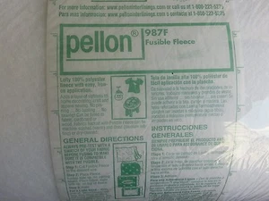 Vellón fusible elevado Pellon para ropa y manualidades, 45", BTY, #987F, hecho en EE. UU. - Imagen 1 de 3