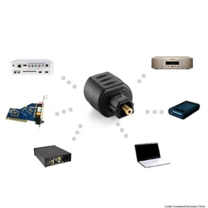 New Optical Audio Adapter 3.5mm Female Jack Plug to Digital Toslink Male Black*1 - Picture 1 of 7