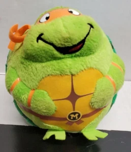6 Inch 2019 Ty  Viacom Michelangelo Plush - TMNT - Teenage Mutant Ninja Turtles - Picture 1 of 11