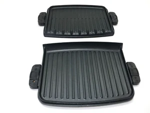 George Foreman Replacement Grill Plates GRP99 Removable Grates Top and Bottom - Picture 1 of 13
