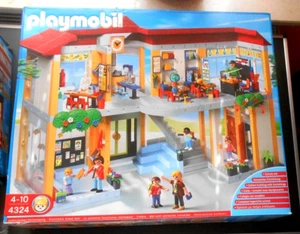 Schule + Turnhalle + Kiosk Playmobil Spielzeug Kinder - Bild 1 von 10