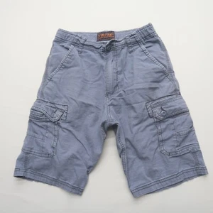 Wear First Boys Youth Cargo Shorts Size 12 Blue Cotton Stretch Ripstop - Picture 1 of 7