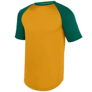 Augusta Sportswear 1508 Men's Wicking Short Sleeve Baseball Jersey Top T-Shirt - Picture 1 of 13