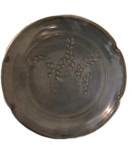Handmade Pottery handmade platter 11” diam. Signed. - Picture 1 of 11