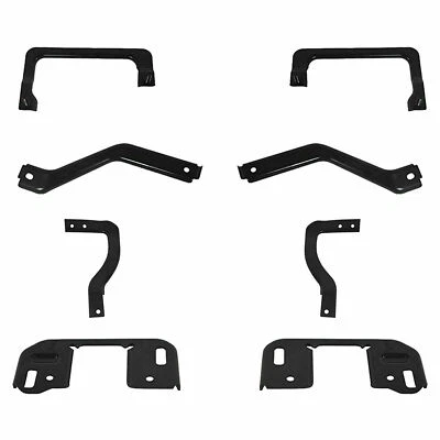 For 09-14 Ford F-150 Pickup Front Bumper Mounting Bracket Inner &Outer Kit 8Pcs Foto 1 de 4