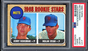 1968 Topps #177 Nolan Ryan Rookie PSA 8 (MC) New York Mets HOF Baseball Card