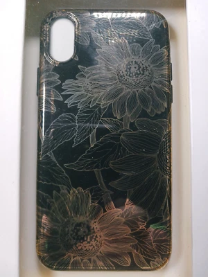 54th & Madison | iPhone x/xs negro y dorado floral vintage Foto 1 de 4