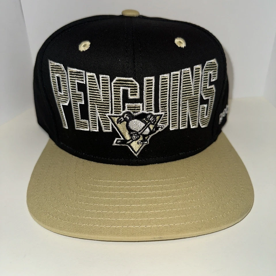 Pittsburgh Penguins Reebok Stright Bill Snapback Hat