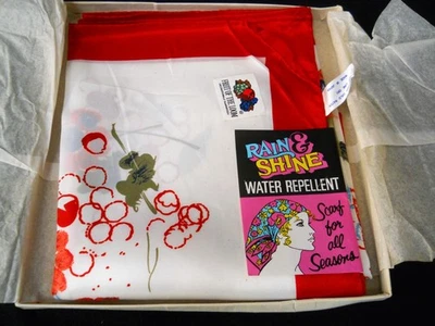 Bufanda vintage repelente al agua Fruit of the Loom lluvia o brillo / JAPÓN / NUEVA Foto 1 de 4