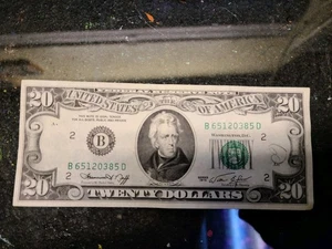 1974 SERIES U.S. TWENTY DOLLAR $20 BILL VINTAGE CURRENCY - Picture 1 of 2