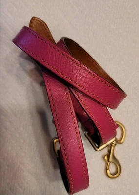Pulseira de couro florentino Dooney & Bourke rosa violeta roxo NÃO FÚCSIA - Imagem 1 de 3