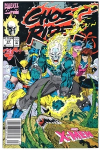 Ghost Rider #27 (1992) casi nuevo+ 9,6 llaves quiosco 1st Clara Menninger Jim Lee X-Men - Imagen 1 de 2