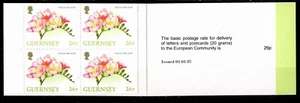 GUERNSEY Sc #585b MNH 1997 Flowers Booklet - Picture 1 of 1