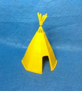 Marx 60mm hard plastic tepee + PERFECT top from Fort Apache playset 1950's - Picture 1 of 4