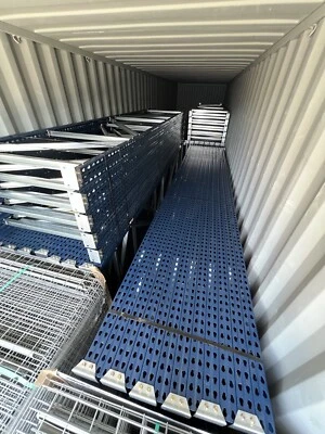 Mecalux 直立式 42 英寸 x 16 英寸泪滴全新 315 柱材料处理托盘架 — 第 1/4 张图片