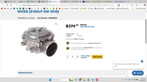 TENNANT 9006618 VR, MIXER [E100LP GM 2010] Liquid Petroleum Gas Mixer-NEW - Picture 1 of 8
