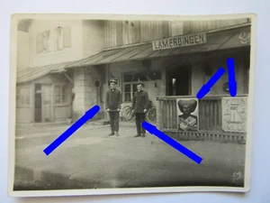 Foto Lamerdingen Bahnhof Reklame Hofer Kaffee Ruhrkohle 1920er Buchloe - Bild 1 von 2