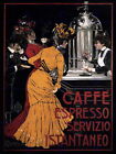 86585 ADVERT COFFEE ESPRESSO INSTANT SERVICE EDWARDIAN Decor Wall Print Poster