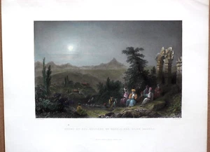 Impresión Bartlett 1838 Pueblo de Batiayaz, cerca de Samandag, Hatay; Turquía, #35 - Imagen 1 de 1
