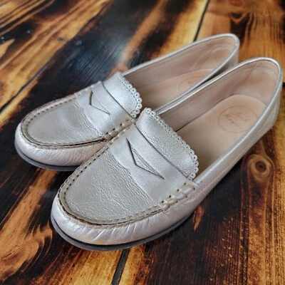  Женские мокасины Jack Rogers Quinn металлик золото размер 8 М - Изображение 1 из 4