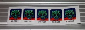 Williams Alien Poker Flipper Maschine Drop Target Aufkleber Set - Bild 1 von 1