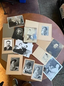 Konvolut alte Kabinettkarten und Fotos - Bild 1 von 11