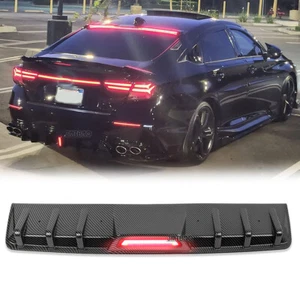 Difusor de parachoques trasero LED de fibra de carbono para Honda Accord Sport - Imagen 1 de 11