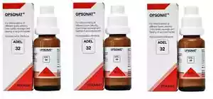 🌿 ADEL 32 Opsonat Drops 20ml | Inflammation & Detox Support | Pack of 3 | FREE - Picture 1 of 4