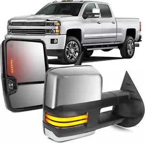 Espejos retrovisores, espejos retrovisores eléctricos térmicos para remolque para Chevy Silverado 2014-2018 para - Imagen 1 de 8