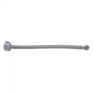 12" Braided Stainless Steel Toilet Connector Supply Line 3/8 comp 7/8 - Picture 1 of 1