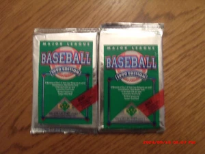 1990 Upper Deck Baseball Sealed Pack NEW!!2 PACKS - Picture 1 of 2