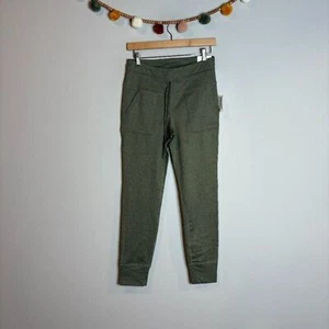 NWT Old Navy green CozeCore fleece lined jogger leggings - Picture 1 of 5