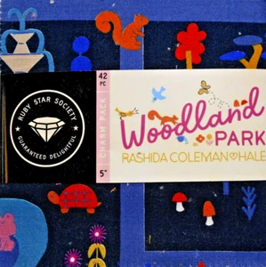 MODA FABRICS "WOODLAND PARK" BY RASHIDA COLEMAN CHARM PACK BTCP - Picture 1 of 1