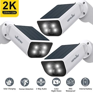Wansview 2K Solar Battery Powered Wireless Outdoor Security Camera System WiFi - Picture 1 of 26