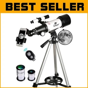 Travel-Friendly 70mm Aperture Telescope with Smart Adapter & Adjustable Tripod - Picture 1 of 10