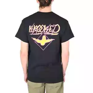 Camiseta Krooked Bird Lightening S/S - Negra/Magenta/Amarilla - Imagen 1 de 5