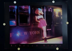 Rebecca Blake Bubble Gum Girl - 1980's - Offset poster- Bancrest Worldwide - Picture 1 of 6