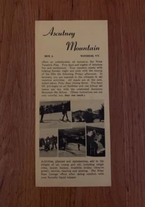 Vintage Ascutney Mountain Vermont Ski Resort Brochure Flyer - 1950's? - Picture 1 of 2