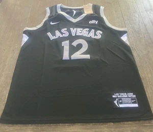 Camiseta Chelsea Gris #12 Las Vegas Aces WNBA Nike Dri Fit Talla 48 Hombres Mediana ¡Nueva! - Imagen 1 de 6