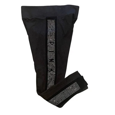 ROSA Victoria's Secret Talla L Yoga Leggings Gris Estrás Adornado Atletismo Foto 1 de 4