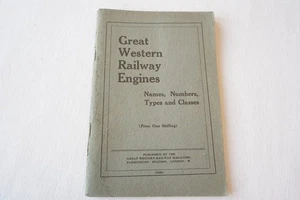 Libro Great Western Railway Engines 1926 nombres números tipos clases GWR - Imagen 1 de 10