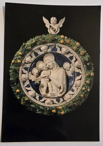 Madonna e Bambino Andrea Della Robbia 6x4 vintage mai usato Italia S13 - Foto 1 di 2