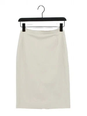 Falda midi para mujer Max Mara UK 6 algodón crema Foto 1 de 4