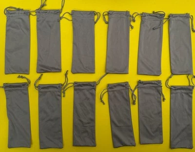 2x Bolsa de Microfibra Premium Estuche de Limpieza Gafas de Sol Anteojos 11 bolsas Foto 1 de 2