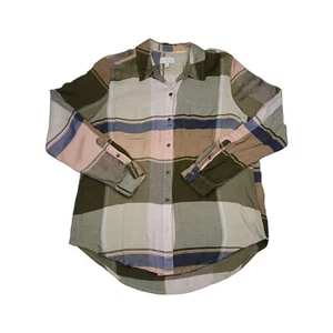 Lucky Brand Damen Größe Medium Langarm Oberteil geknöpft bunt kariert Hemd - Bild 1 von 17