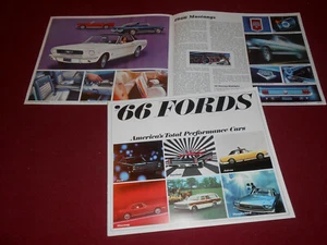 1966 FORD BROCHURE MUSTANG FAIRLANE T-BIRD FALCON Etc. 16 p. '66 SALES CATALOG - Picture 1 of 4