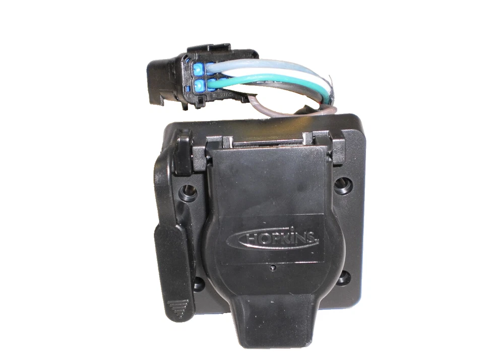 7 way Trailer Plug, Fits 2000-09 Dodge Truck OEM Hopkins Connector RV +4 flat - Image 1 of 4