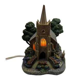 Thomas Kinkade Hawthorne Lamplight Village Lighted Windermer Church 1999 READ - Picture 1 of 10