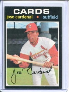 1971 Topps Baseball # 435 Jose Cardenal (NM) Near Mint - Picture 1 of 2