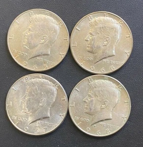 $1 Face Value Bag - 2 Coins - 40% Silver Kennedy Half Dollars (Circulated) - Picture 1 of 3